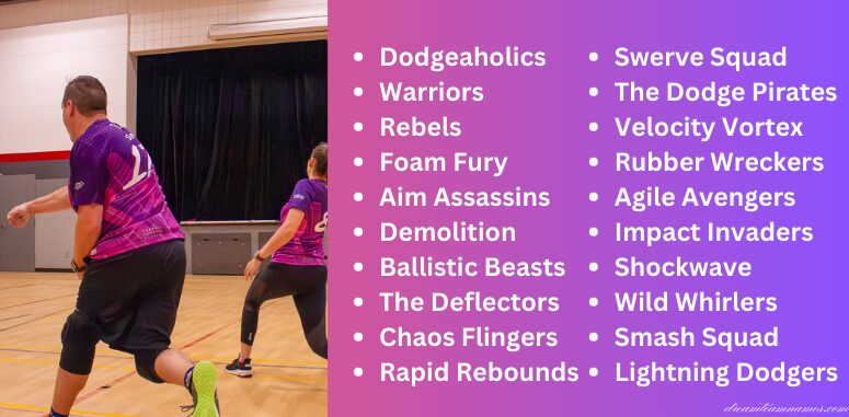 Dodgeball Team Names for School